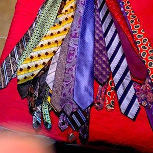 Approximately 100 men’s ties